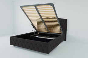 Кровать Нягань с ПМ 900 (экокожа кольт ч) в Троицке - troick.ok-mebel.com | фото 2