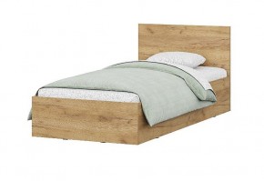 Кровать одинарная 0.9 МСП-1 + основание Лайт (Дуб золотой) в Троицке - troick.ok-mebel.com | фото