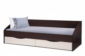 Кровать одинарная "Фея - 3" симметричная New (2000Х900) венге/вудлайн кремовый в Троицке - troick.ok-mebel.com | фото
