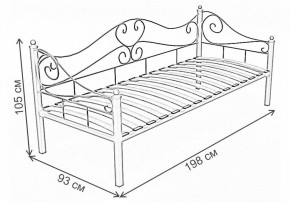 Кровать односпальная Венеция в Троицке - troick.ok-mebel.com | фото 3