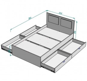 Кровать Ольга L37 (1200) 4 ящика в Троицке - troick.ok-mebel.com | фото 2