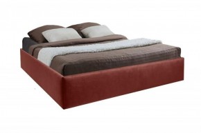 Кровать Подиум с ПМ 1600 (велюр бордо) в Троицке - troick.ok-mebel.com | фото