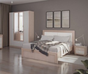 Кровать 1.6 Глэдис М31 с настилом и мягкой частью (ЯШС/Белый) в Троицке - troick.ok-mebel.com | фото 4
