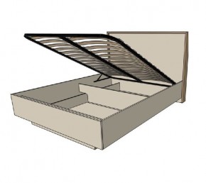 Кровать с основанием с ПМ и местом для хранения (1600) в Троицке - troick.ok-mebel.com | фото 2