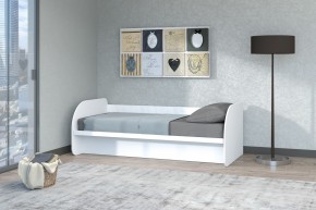 Кровать Сказка с ПМ 900 (Белый текстурный) в Троицке - troick.ok-mebel.com | фото