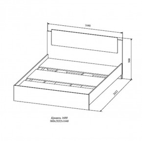 СОФИ СКР1600.1 Кровать 1600 в Троицке - troick.ok-mebel.com | фото 2