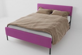 Кровать Стандарт Мини с ортопедическим основанием 800 (велюр розовый) в Троицке - troick.ok-mebel.com | фото