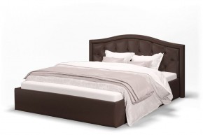 Кровать Стелла 1200 + Основание (Лесмо brown) коричневый в Троицке - troick.ok-mebel.com | фото