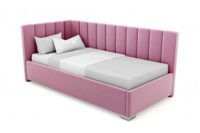 Кровать угловая Хлоя интерьерная +основание (120х200) в Троицке - troick.ok-mebel.com | фото 6