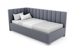 Кровать угловая Хлоя интерьерная +основание (120х200) в Троицке - troick.ok-mebel.com | фото 9