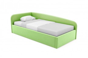 Кровать угловая Лэсли интерьерная +основание (120х200) 1 кат. ткани в Троицке - troick.ok-mebel.com | фото