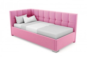 Кровать угловая Мия интерьерная +основание (120х200) в Троицке - troick.ok-mebel.com | фото 11