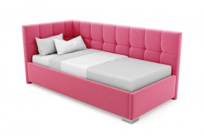 Кровать угловая Мия интерьерная +основание (120х200) в Троицке - troick.ok-mebel.com | фото 12