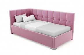 Кровать угловая Мия интерьерная +основание (120х200) в Троицке - troick.ok-mebel.com | фото 6