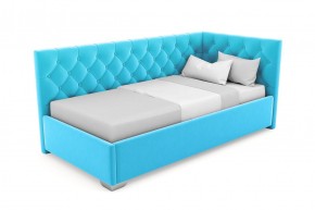 Кровать угловая Виола интерьерная +основание (80х200) в Троицке - troick.ok-mebel.com | фото 22