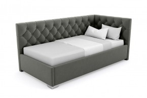 Кровать угловая Виола интерьерная +основание (80х200) в Троицке - troick.ok-mebel.com | фото 3