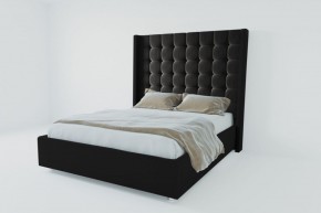 Кровать Венеция ЛЮКС с ПМ 900 (экокожа кольт ч) в Троицке - troick.ok-mebel.com | фото 2