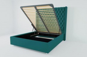 Кровать Версаль ЛЮКС с ПМ 1200 (велюр бирюзовый) в Троицке - troick.ok-mebel.com | фото 3