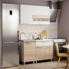 Кухня Айсбери 1.2 м (Белый/Дуб Сонома) в Троицке - troick.ok-mebel.com | фото