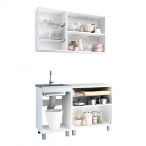 Кухня Айсбери 1.2 м (Белый/Дуб Сонома) в Троицке - troick.ok-mebel.com | фото 2