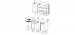 Кухонный гарнитур Белый Глянец 1200 (Стол. 26мм) в Троицке - troick.ok-mebel.com | фото 2