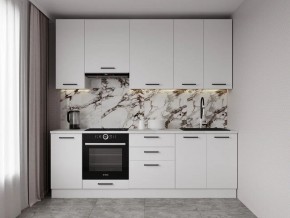 Кухонный гарнитур Белый Глянец 2400 h950 (Стол. 26мм) в Троицке - troick.ok-mebel.com | фото