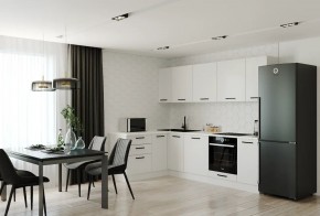 Кухонный гарнитур Белый Глянец 2600*1600 (Стол. 26мм) в Троицке - troick.ok-mebel.com | фото