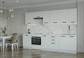 Кухонный гарнитур Белый Глянец 3000 (Стол. 26мм) в Троицке - troick.ok-mebel.com | фото