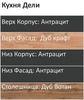 Кухонный гарнитур Дели 1000 (Стол. 26мм) в Троицке - troick.ok-mebel.com | фото 3