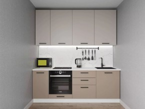 Кухонный гарнитур Каппучино 2200 h950 (Стол. 26мм) в Троицке - troick.ok-mebel.com | фото