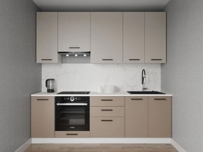 Кухонный гарнитур Каппучино 2400 h950 (Стол. 38мм) в Троицке - troick.ok-mebel.com | фото