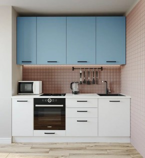 Кухонный гарнитур Капри 2200 h950 (Стол. 38мм) в Троицке - troick.ok-mebel.com | фото