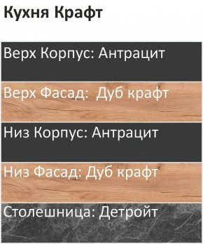 Кухонный гарнитур Крафт 2200 (Стол. 26мм) в Троицке - troick.ok-mebel.com | фото 3