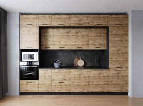 Кухонный гарнитур Крафт 3400 (Стол. 38мм) в Троицке - troick.ok-mebel.com | фото