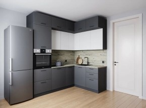 Кухонный гарнитур Меренга 2200*1700 (Стол. 26мм) в Троицке - troick.ok-mebel.com | фото