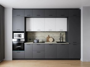 Кухонный гарнитур Меренга 3400 (Стол. 26мм) в Троицке - troick.ok-mebel.com | фото