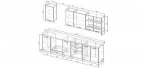 Кухонный гарнитур Санторини 2800 (Стол. 38мм) в Троицке - troick.ok-mebel.com | фото 2