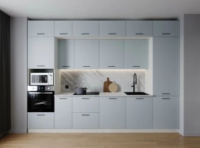 Кухонный гарнитур Смоки 3400 (Стол. 26мм) в Троицке - troick.ok-mebel.com | фото