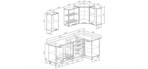 Кухонный гарнитур Старое Дерево 2200*1000 (Стол. 38мм) в Троицке - troick.ok-mebel.com | фото 2