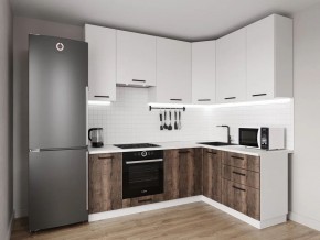 Кухонный гарнитур Старое Дерево 2200*1600 h950 (Стол. 38мм) в Троицке - troick.ok-mebel.com | фото
