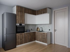 Кухонный гарнитур Старое Дерево 2200*1700 (Стол. 26мм) в Троицке - troick.ok-mebel.com | фото