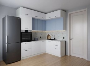 Кухонный гарнитур угловой Капри 2200*1700 (Стол. 38мм) в Троицке - troick.ok-mebel.com | фото