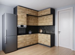 Кухонный гарнитур угловой Крафт 2200*1700 (Стол. 26мм) в Троицке - troick.ok-mebel.com | фото
