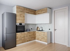 Кухонный гарнитур угловой Лада 2200*1700 (Стол. 26мм) в Троицке - troick.ok-mebel.com | фото