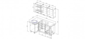 Кухонный гарнитур угловой Пайн 1000х1800 (Стол. 26мм) в Троицке - troick.ok-mebel.com | фото 2