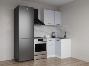 Кухонный гарнитур угловой Смоки 1000*1000 (Стол. 26мм) в Троицке - troick.ok-mebel.com | фото