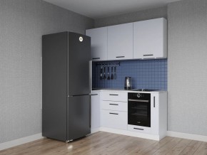 Кухонный гарнитур угловой Смоки 1000*1800 (Стол. 26мм) в Троицке - troick.ok-mebel.com | фото