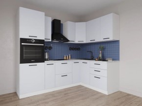 Кухонный гарнитур угловой Смоки 2400*1600 (Стол. 26мм) в Троицке - troick.ok-mebel.com | фото