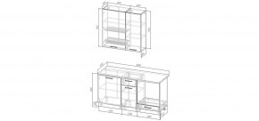 Кухонный гарнитур Умбра 1600 h950 (Стол. 26мм) в Троицке - troick.ok-mebel.com | фото 2