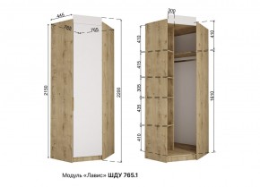 ЛАВИС Детская (модульная) белый/роза-белый софт/ручка золотая в Троицке - troick.ok-mebel.com | фото 11